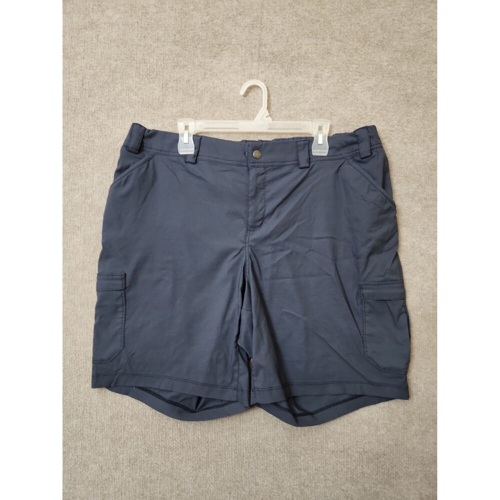 Duluth Trading Dry On The Fly Shorts Womens 18W Gray Cargo Nylon Hiking Outdoor